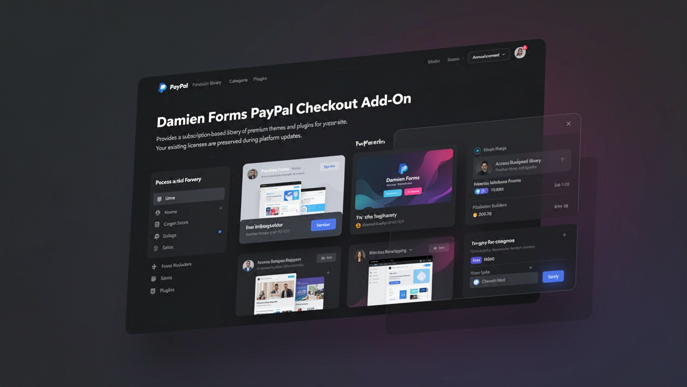 Preview of Damien Forms PayPal Checkout Add-On