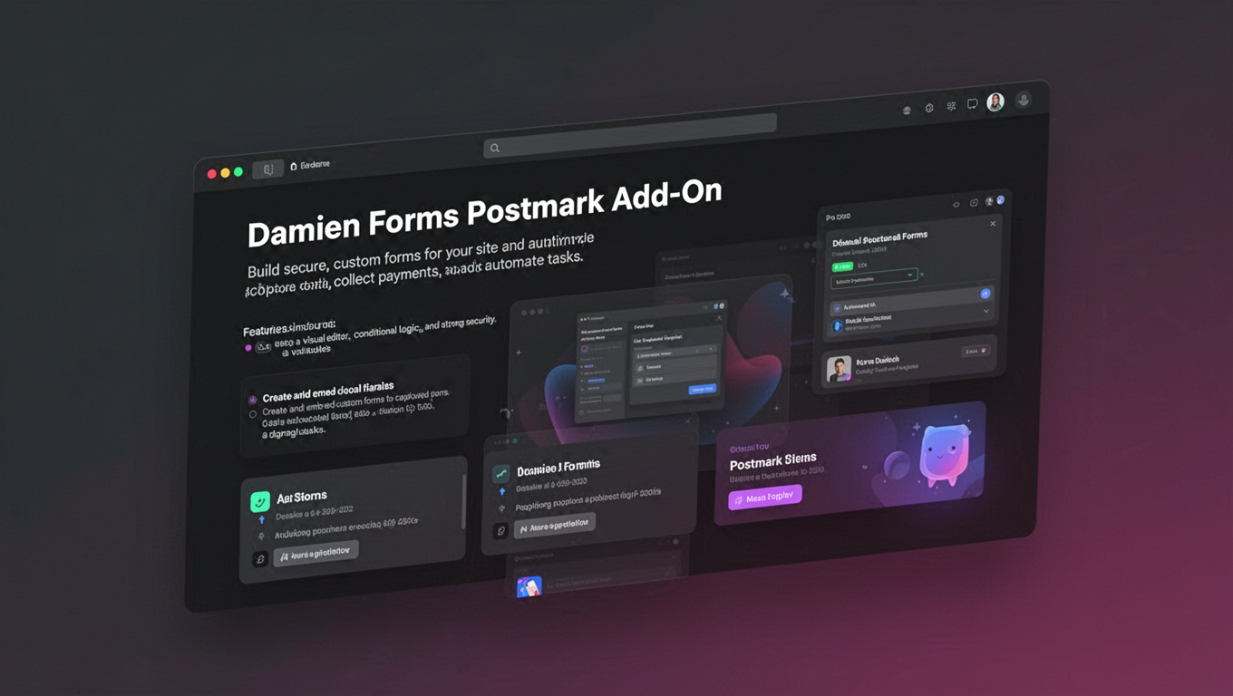 Preview of Damien Forms Postmark Add-On