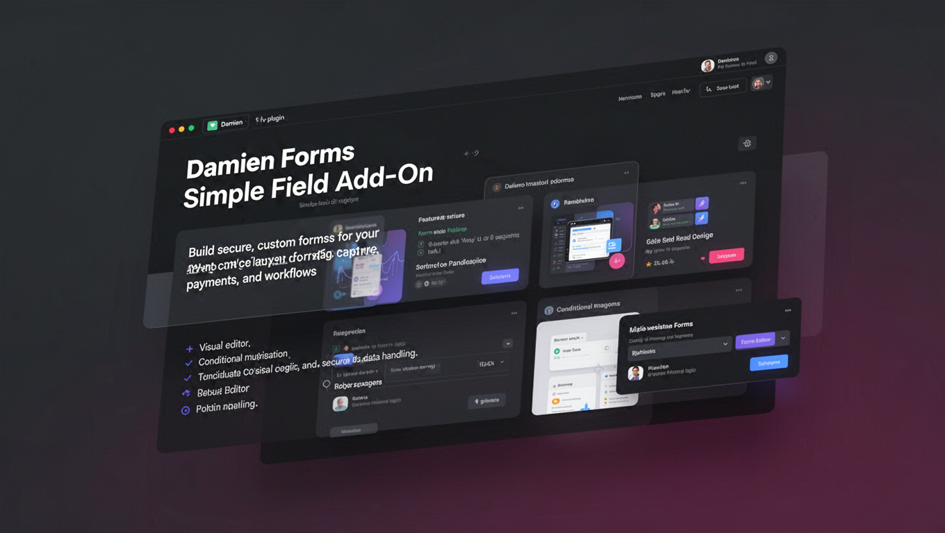 Preview of Damien Forms Simple Field Add-On