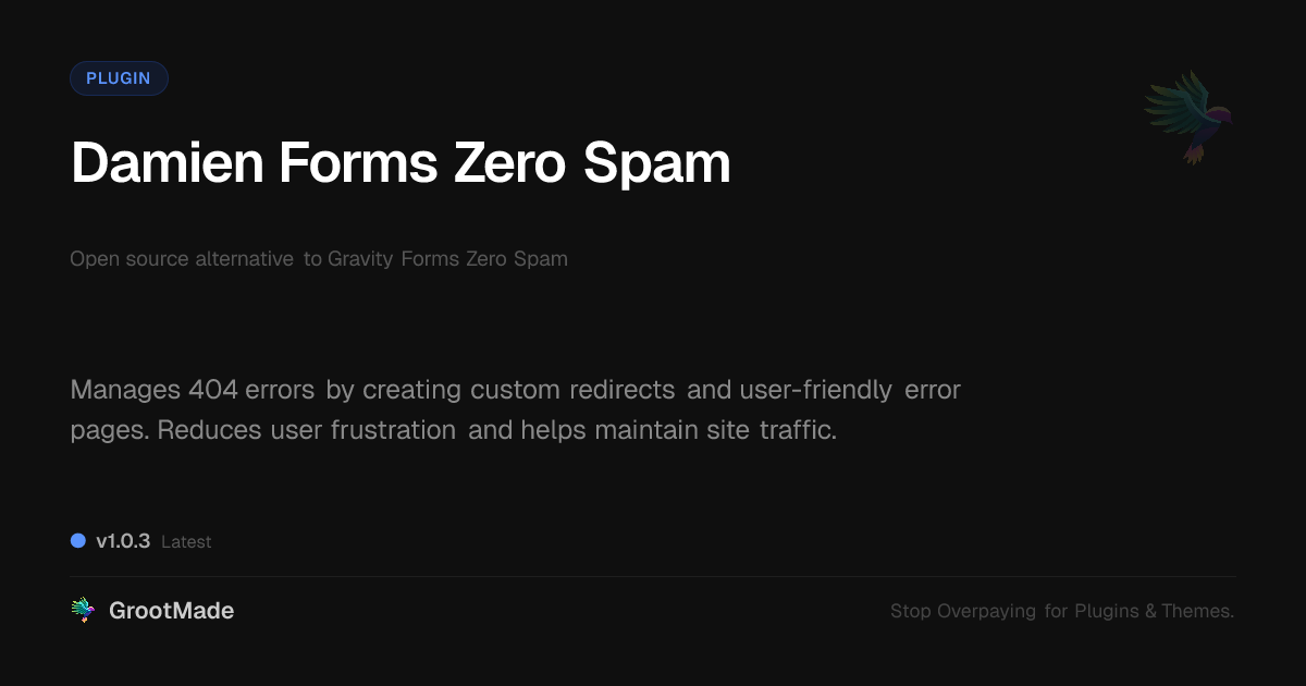 Preview of Damien Forms Zero Spam