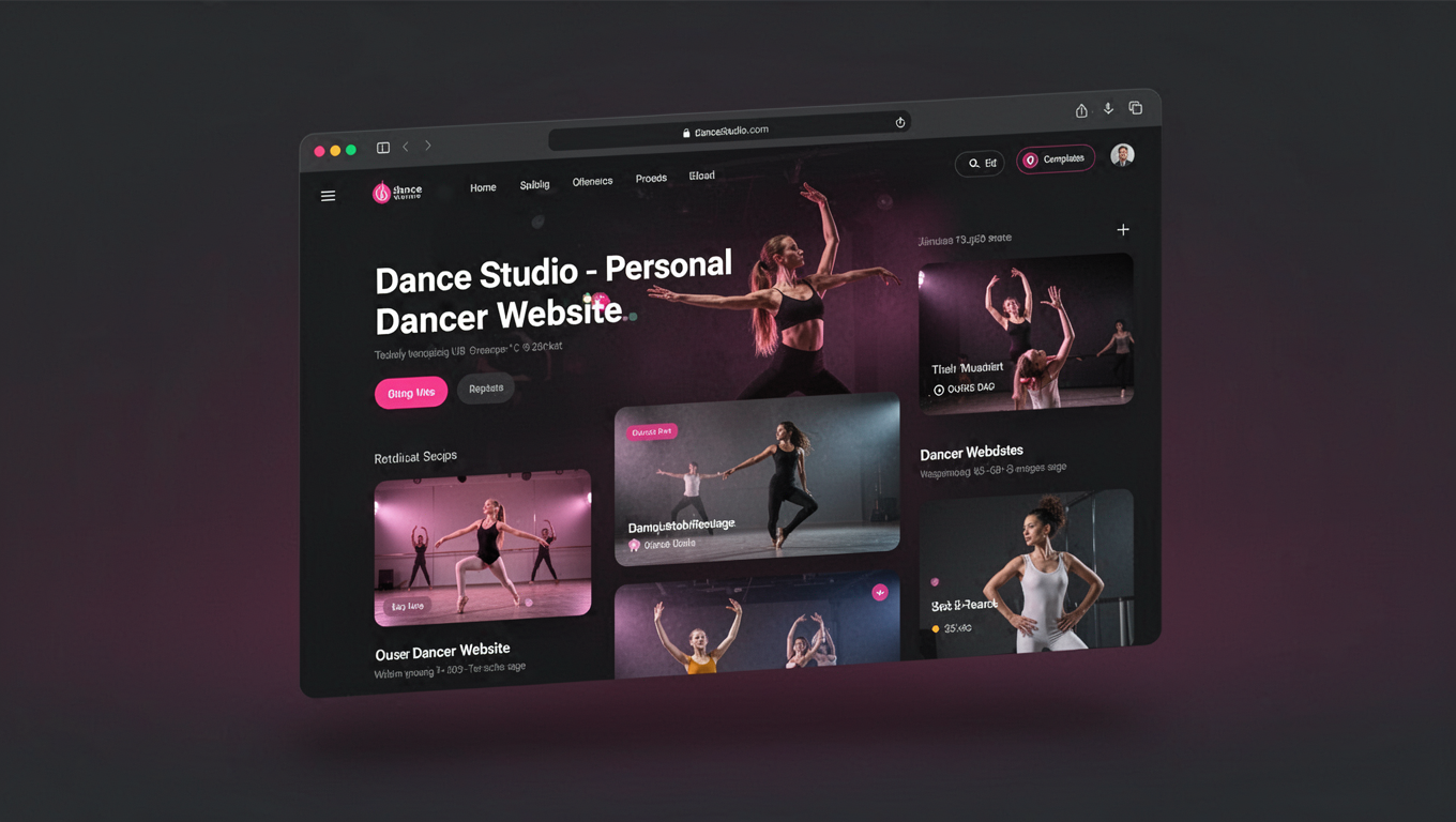 Preview of Dance Studio - Personal Dancer Website