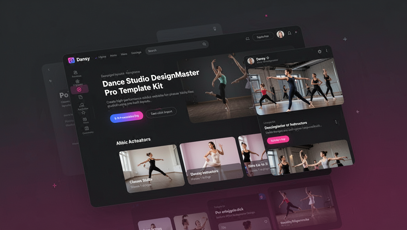 Preview of Dansy - Dance Studio DesignMaster Pro Template Kit