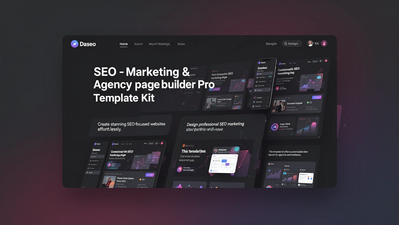 Preview of Daseo - SEO Marketing & Agency Elementor Pro Temoplate Kit