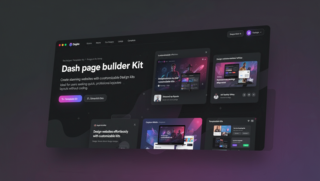 Preview of Dash Elementor Kit