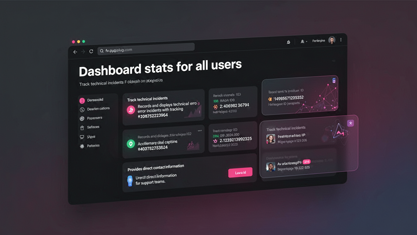 Preview of Dashboard stats for all users