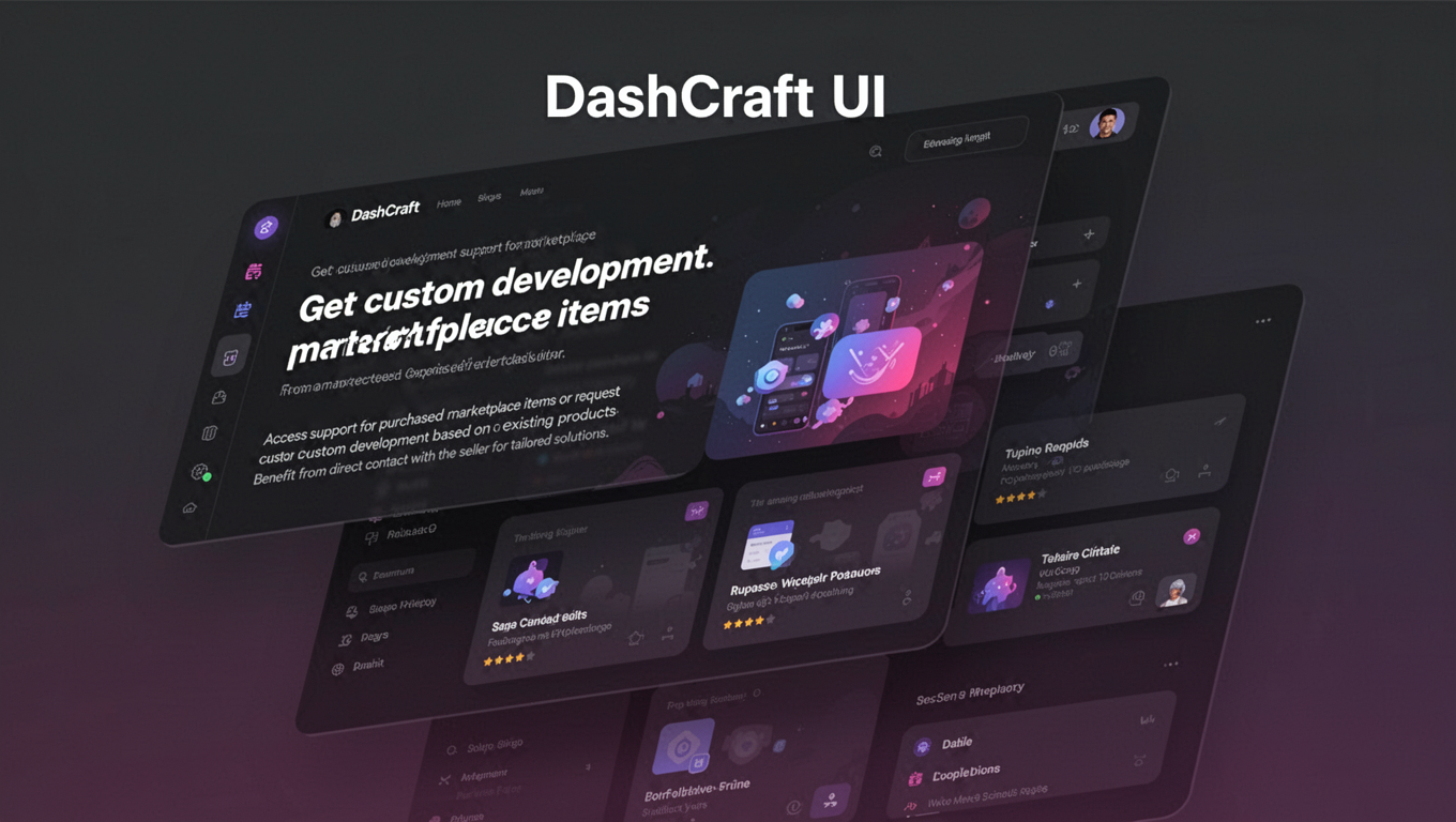 Preview of DashCraft UI