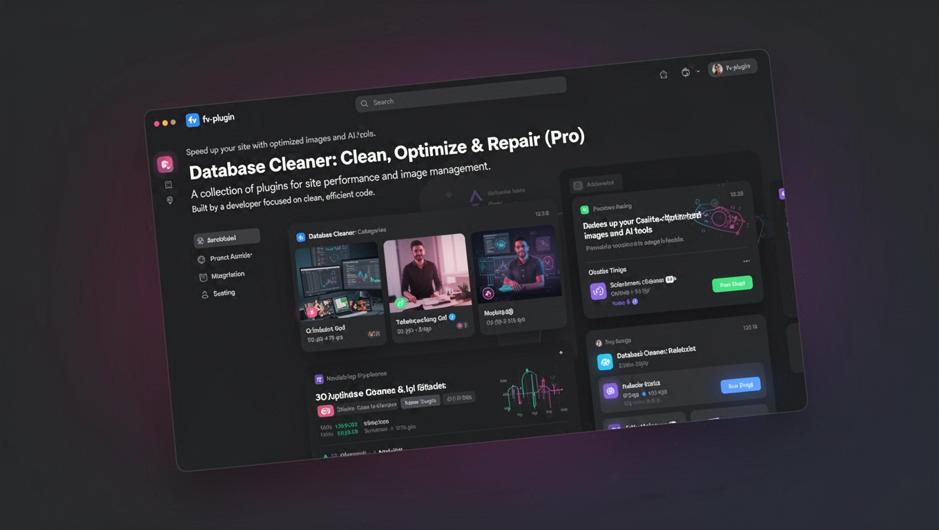 Preview of Database Cleaner: Clean, Optimize & Repair (Pro)