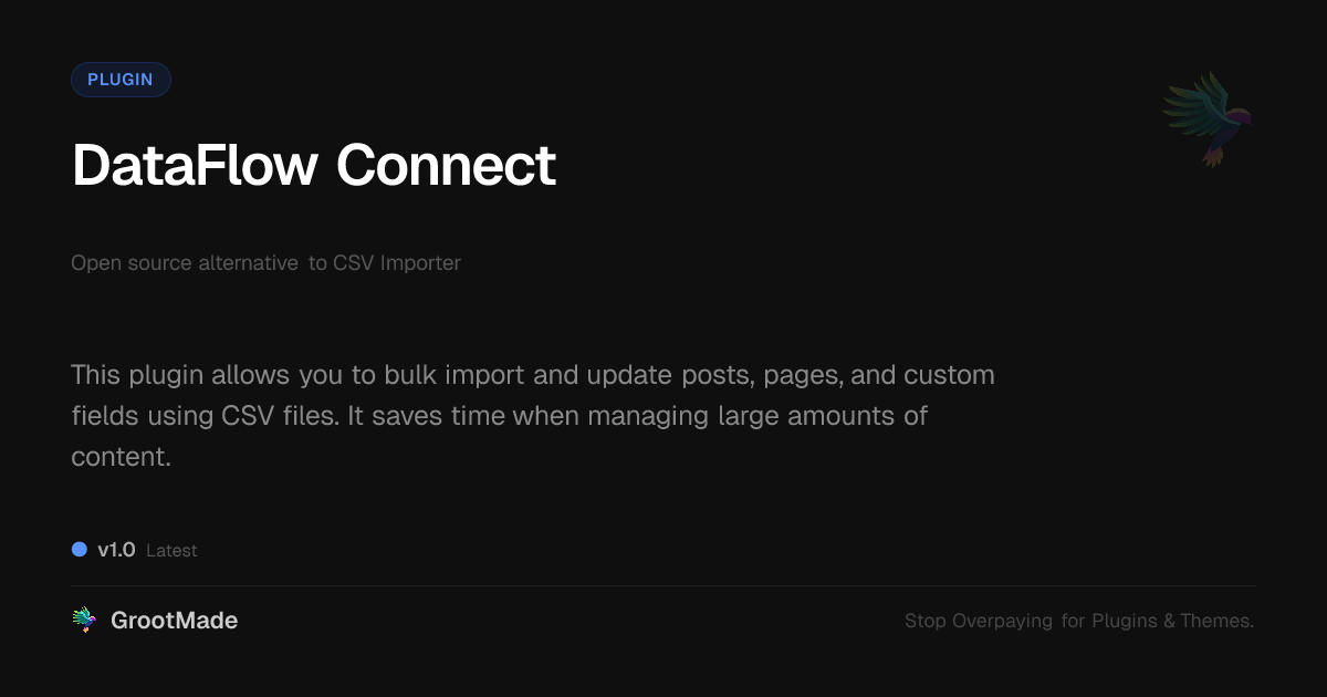 Preview of DataFlow Connect