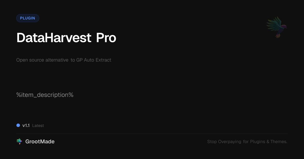 Preview of DataHarvest Pro