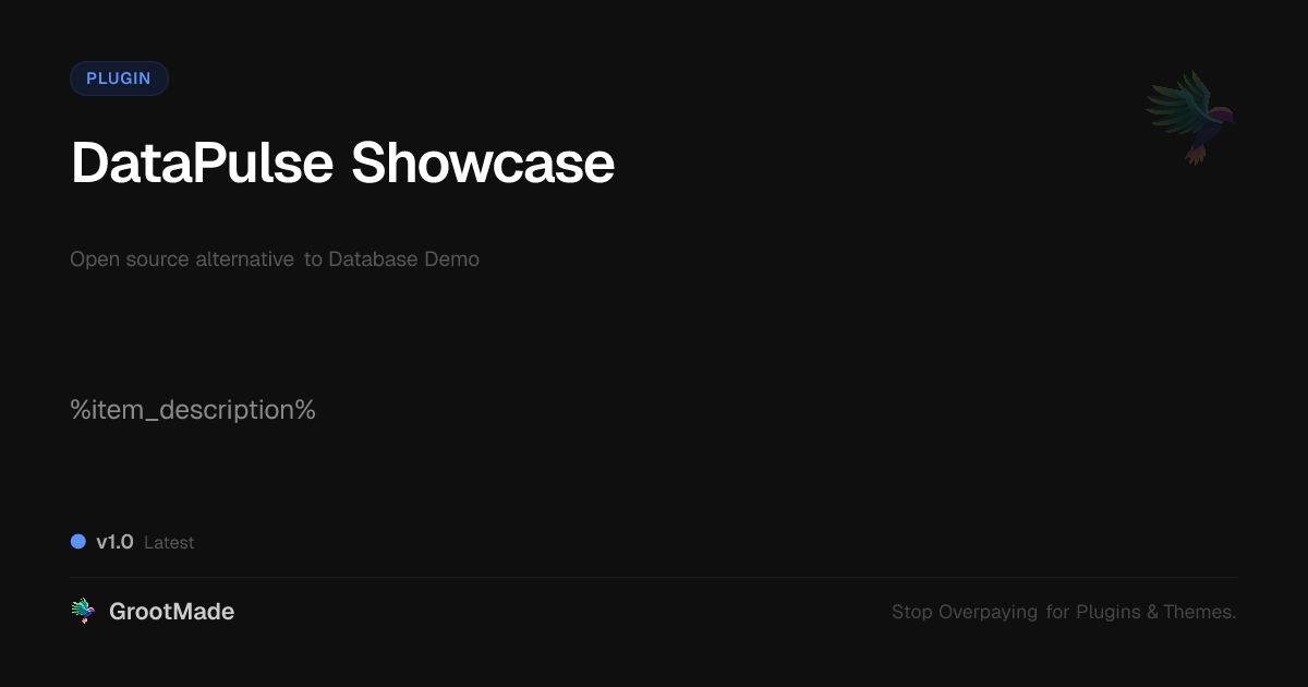 Preview of DataPulse Showcase