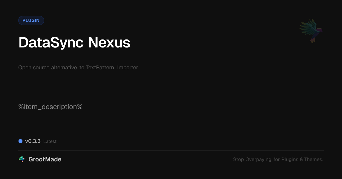 Preview of DataSync Nexus