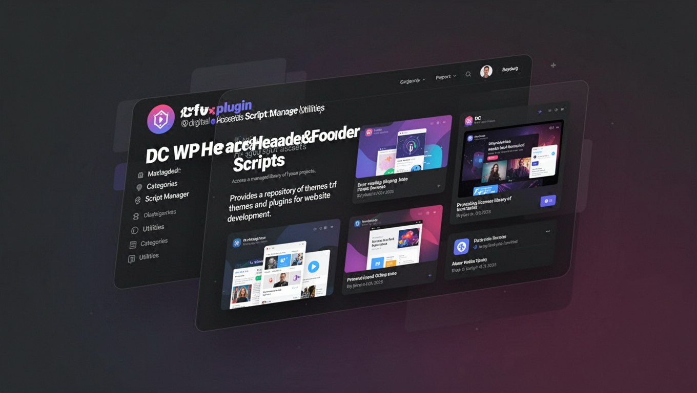 Preview of DC WP Header&Footer Scripts