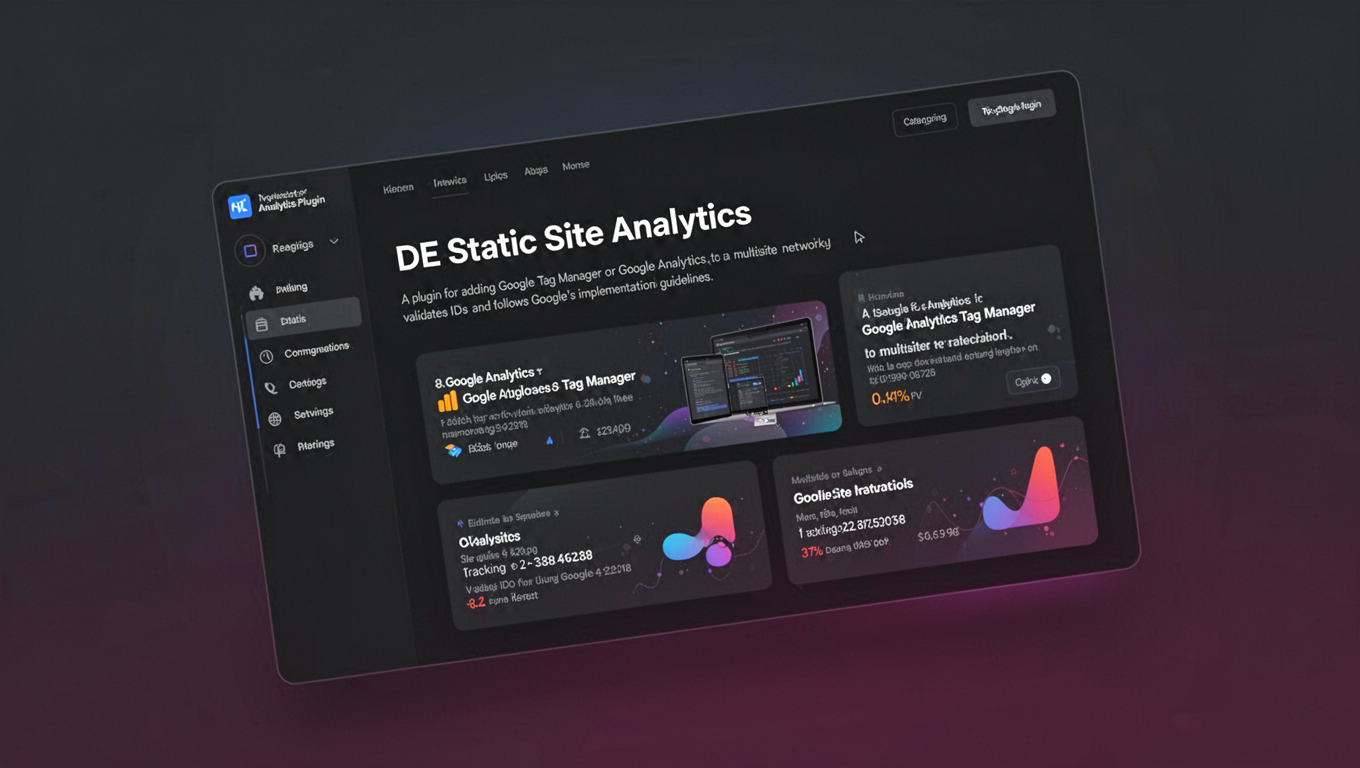 Preview of DE Static Site Analytics