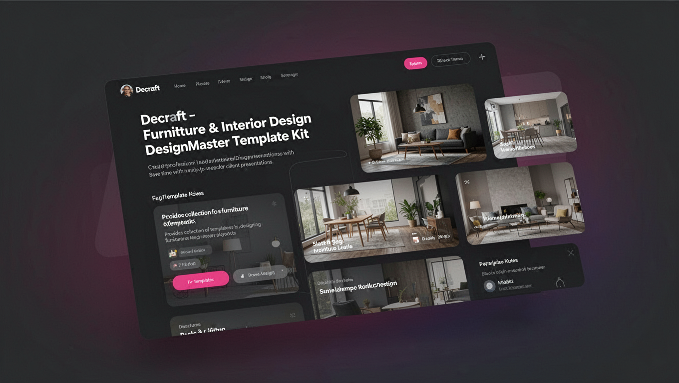 Preview of Decraft - Furniture & Interior Design DesignMaster Template Kit