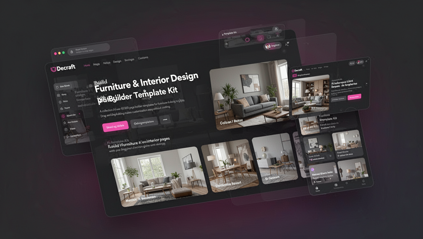 Preview of Decraft - Furniture & Interior Design Elementor Template Kit
