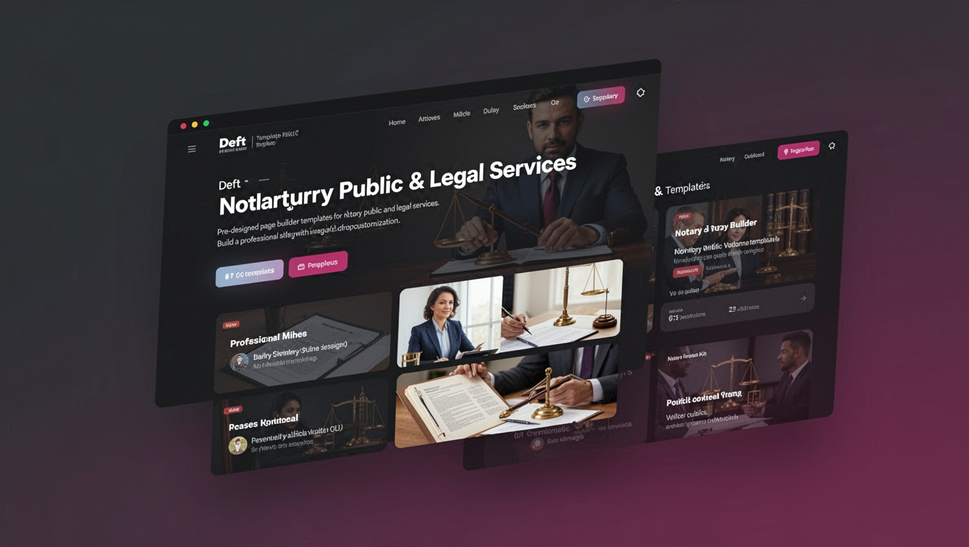 Preview of Deft - Notary Public & Legal Services Elementor Template Kit