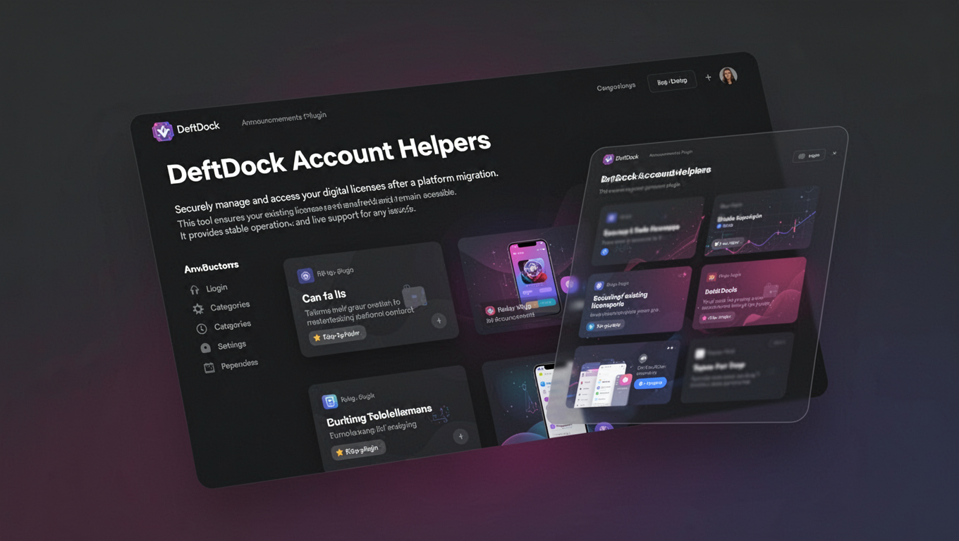 Preview of DeftDock Account Helpers