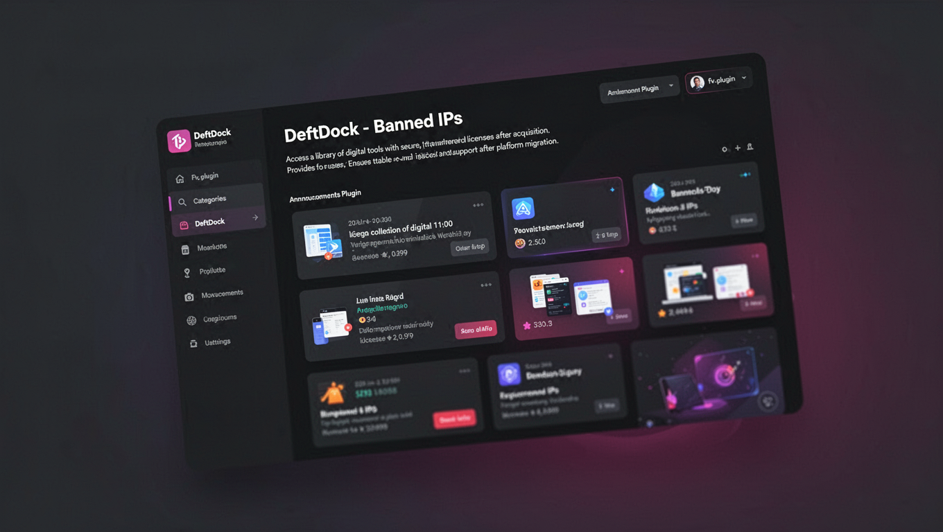 Preview of DeftDock - Banned IPs