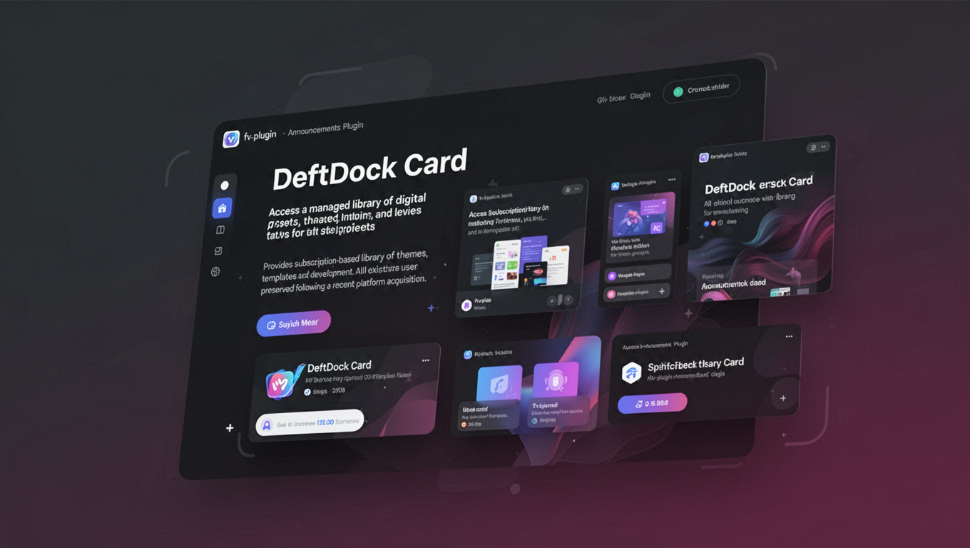 Preview of DeftDock Card