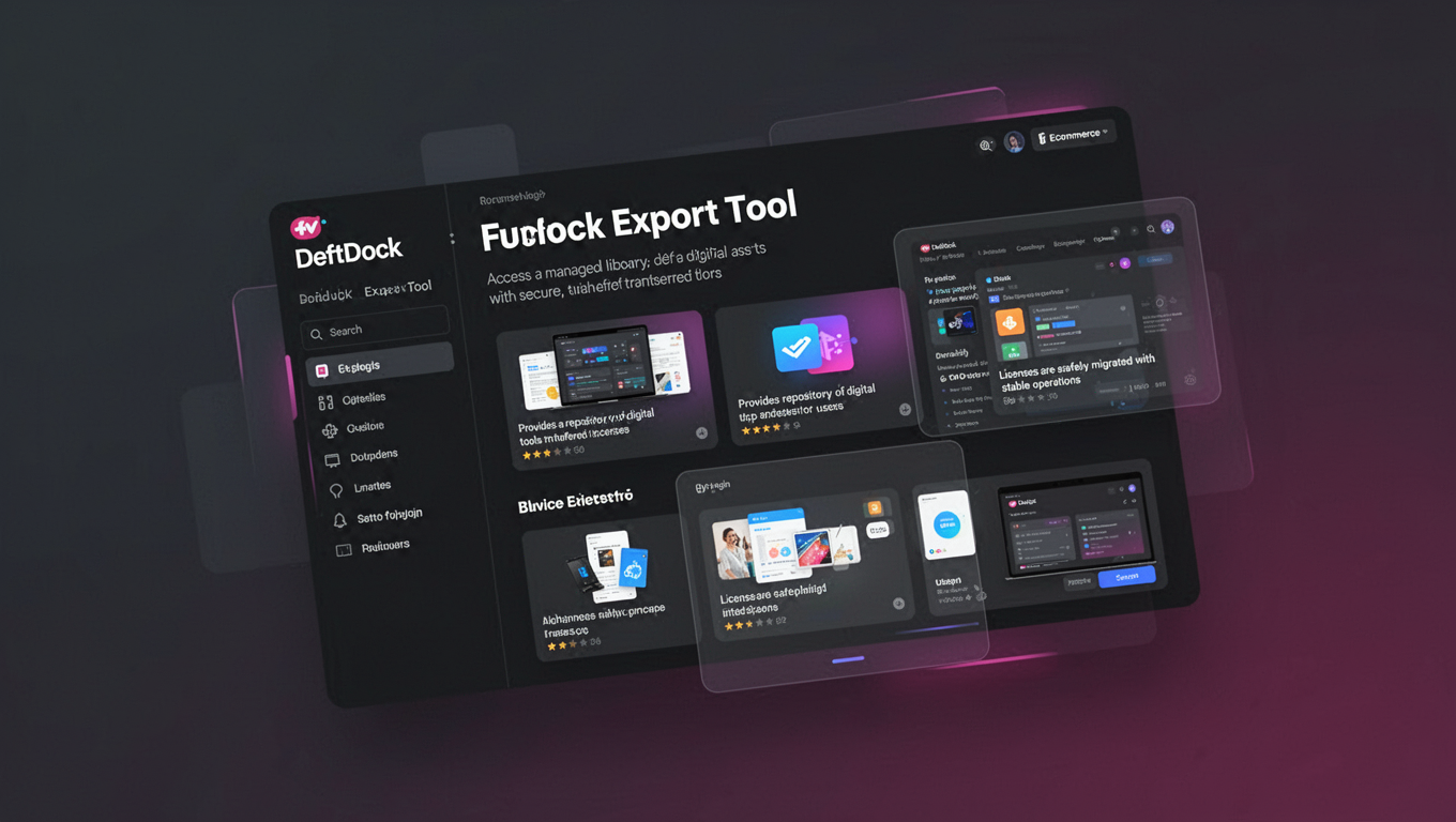 Preview of DeftDock Export Tool