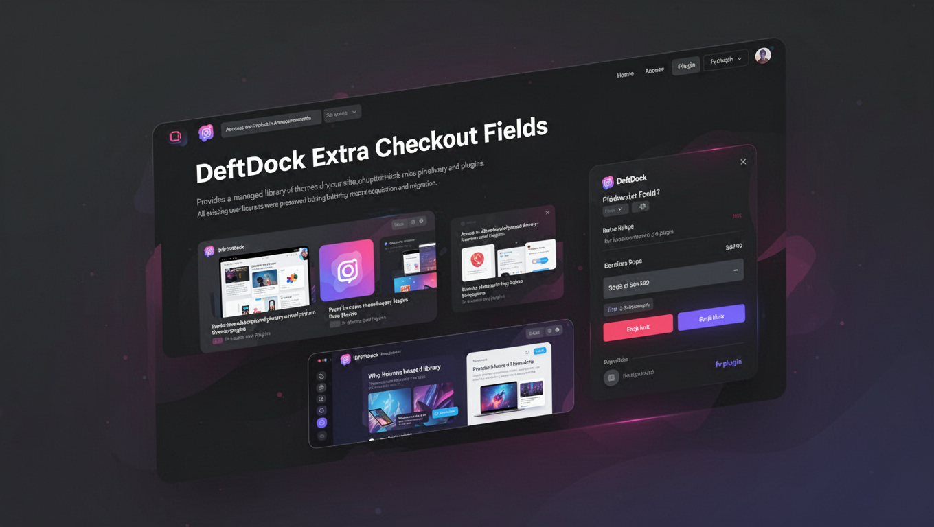 Preview of DeftDock Extra Checkout Fields