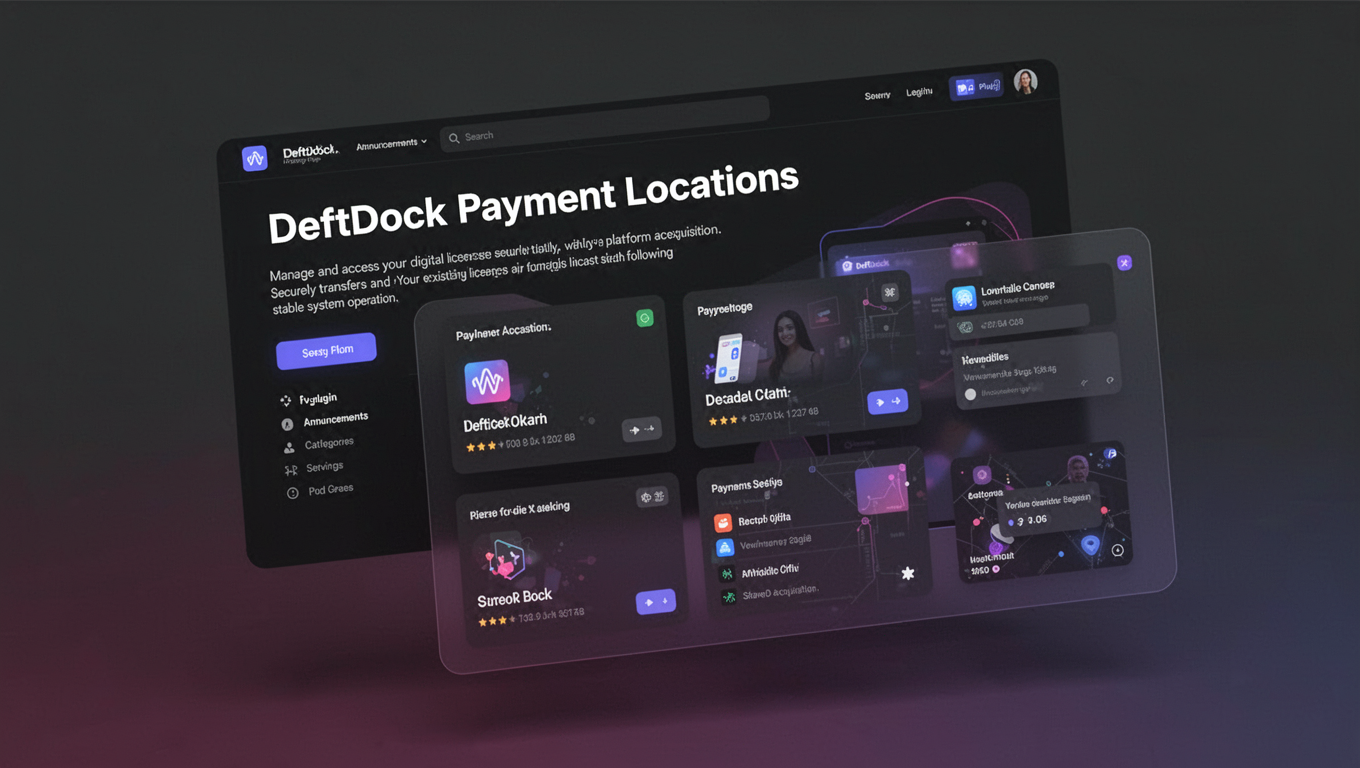 Preview of DeftDock Payment Locations