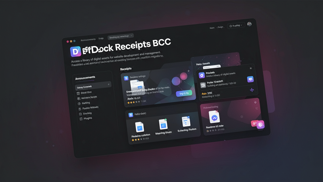 Preview of DeftDock Receipts BCC