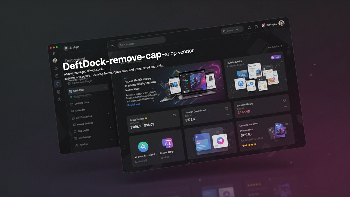Preview of DeftDock-remove-cap-shop vendor