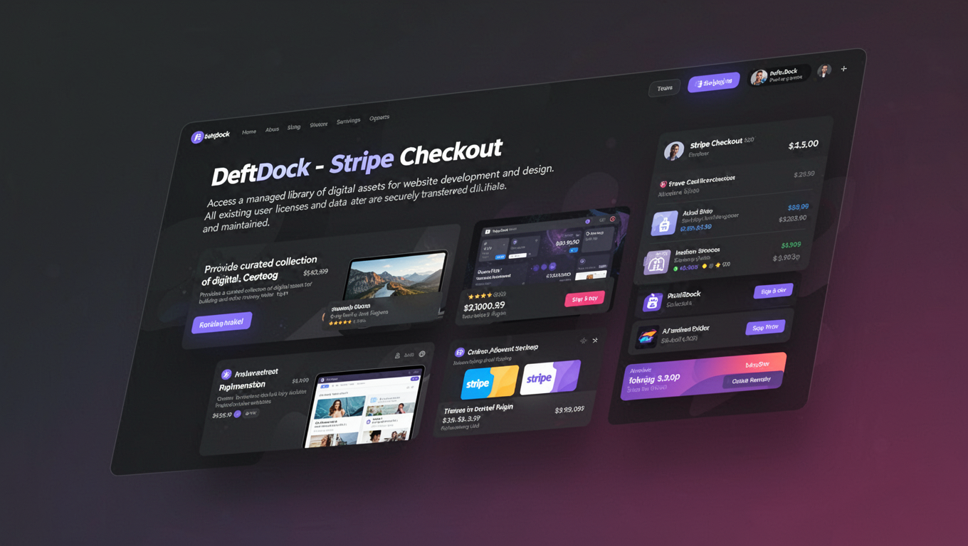 Preview of DeftDock - Stripe Checkout