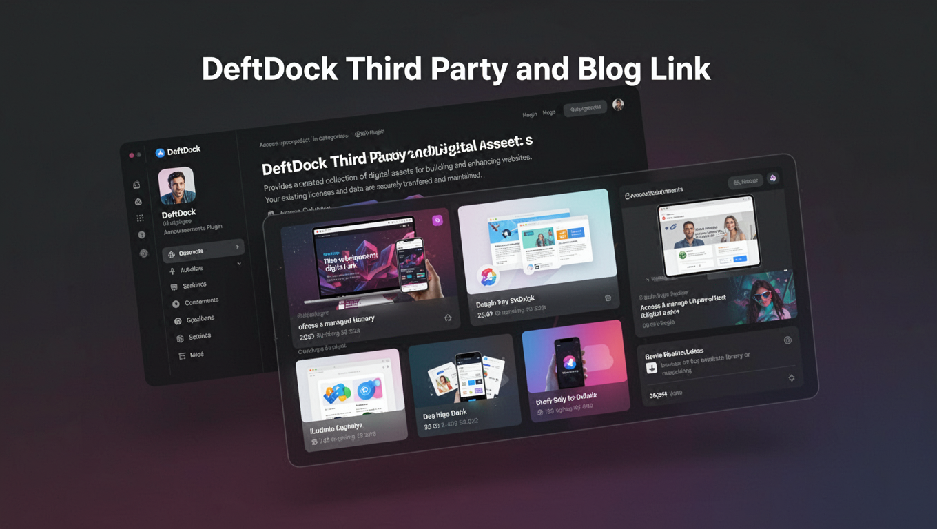 Preview of DeftDock Third Party and Blog Link