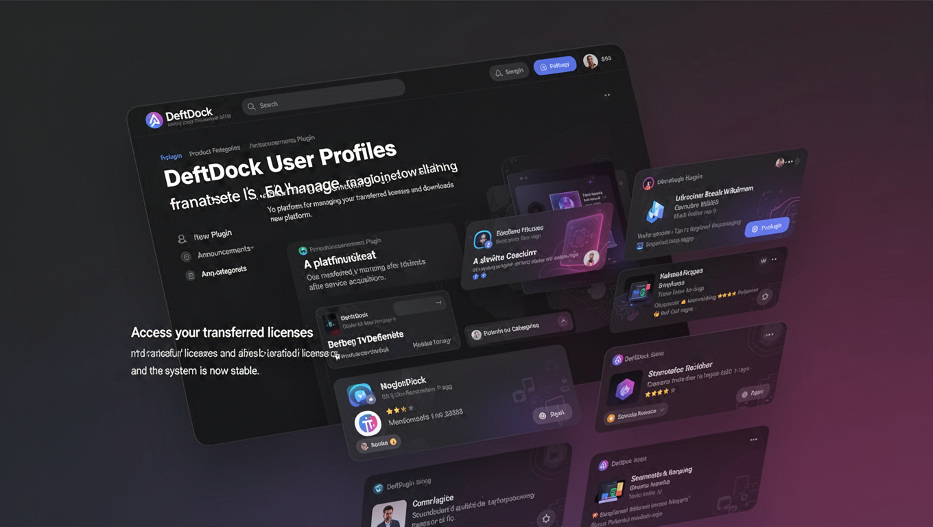 Preview of DeftDock User Profiles