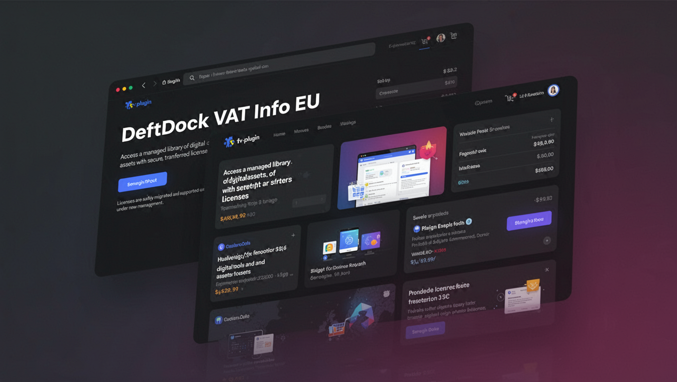 Preview of DeftDock VAT Info EU