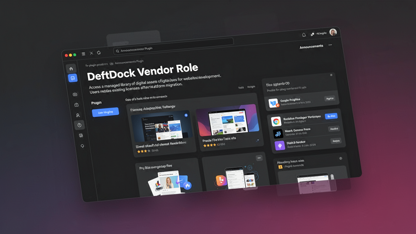 Preview of DeftDock Vendor Role