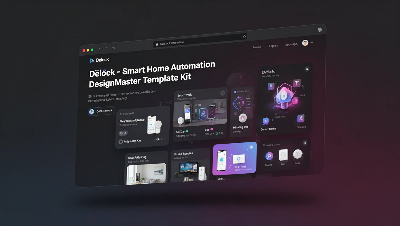 Preview of Delock - Smart Home Automation DesignMaster Template Kit