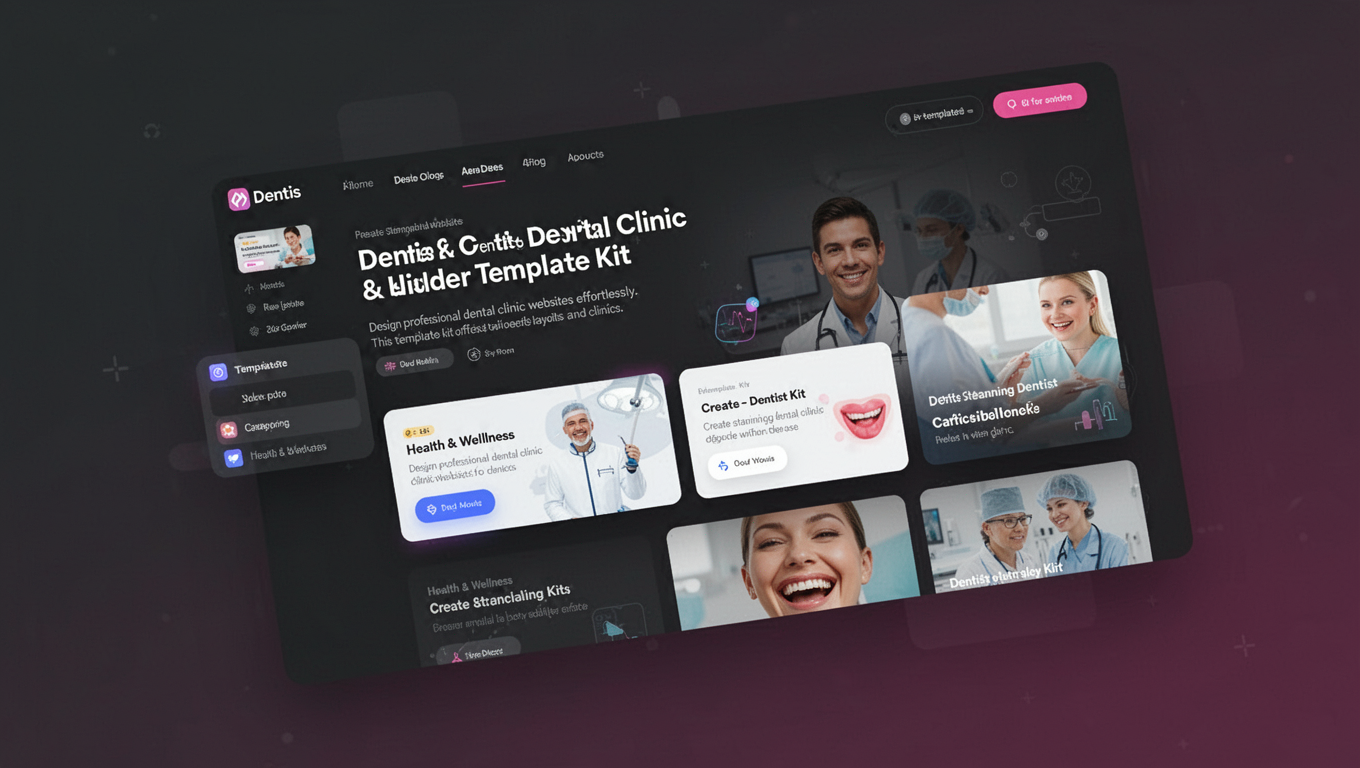 Preview of Dentis – Dentist & Dental Clinic Elementor Template Kit