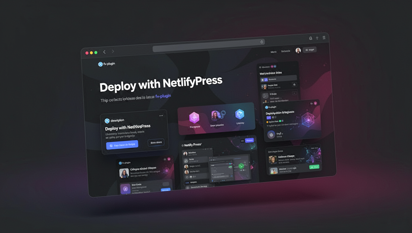 Preview of Deploy with NetlifyPress