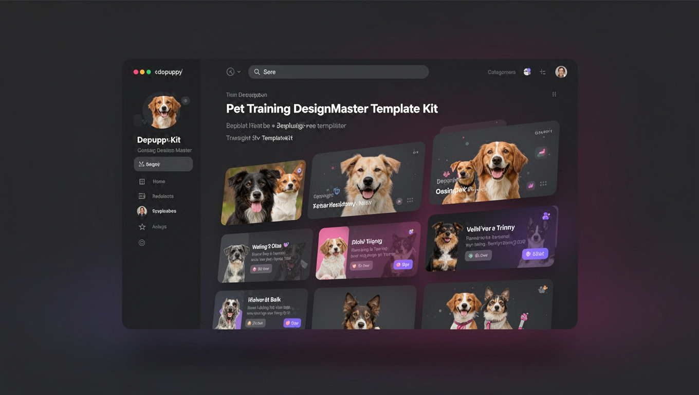 Preview of Depuppy - Pet Training DesignMaster Template Kit