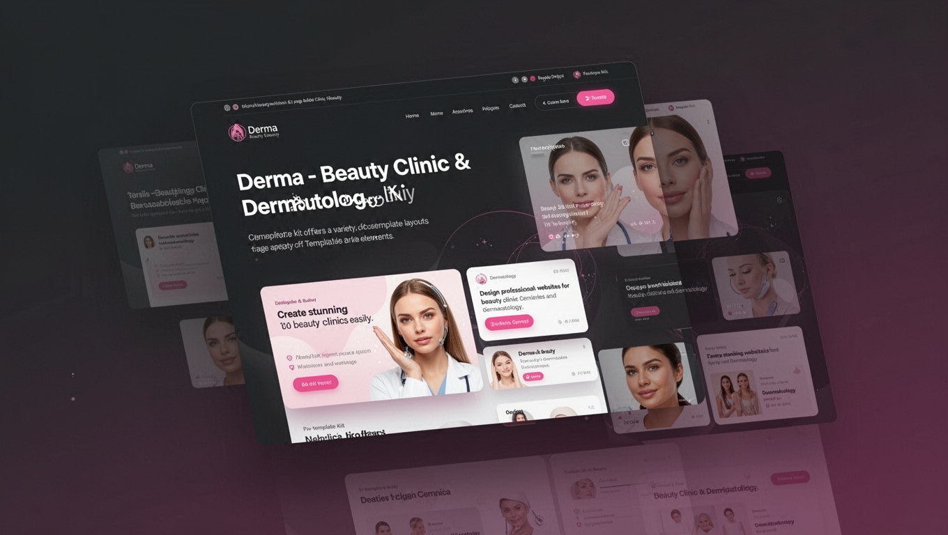 Preview of Derma - Beauty Clinic & Dermatology Elementor Template Kit