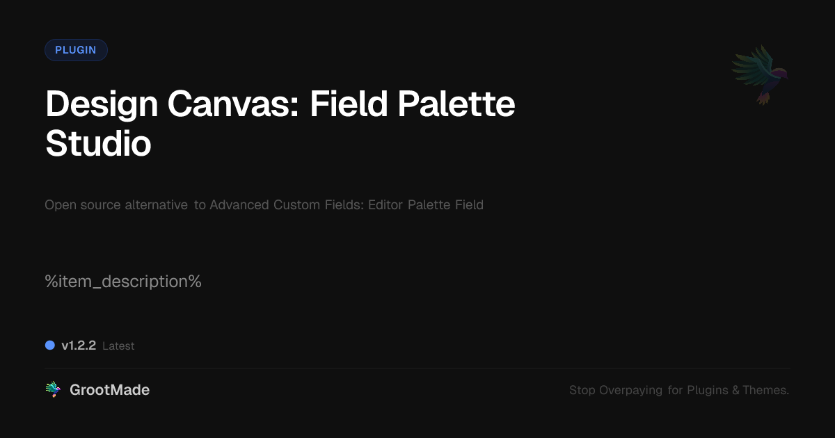 Preview of Design Canvas: Field Palette Studio