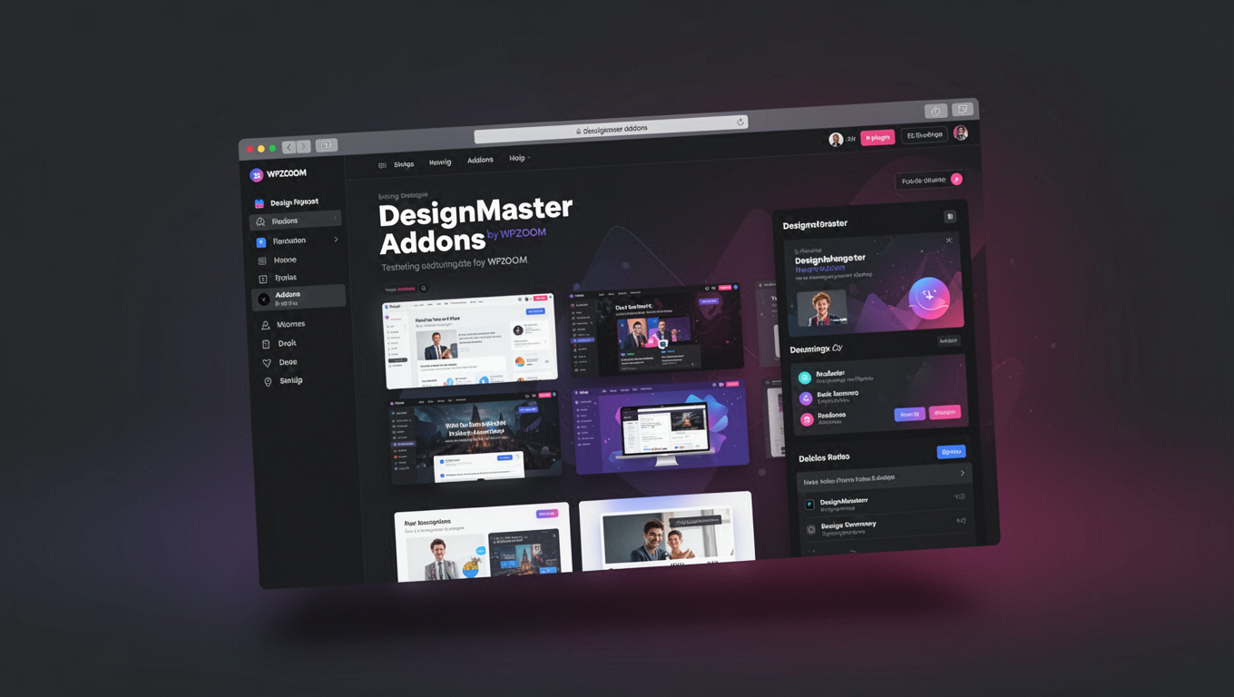 Preview of DesignMaster Addons by WPZOOM