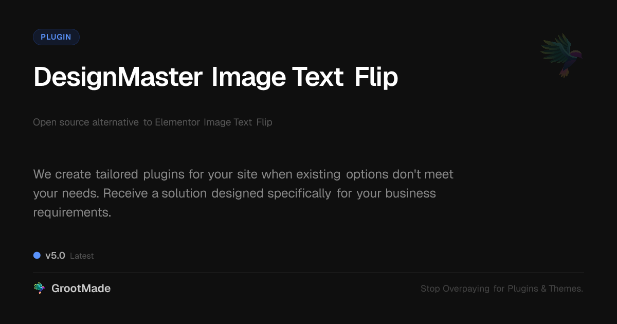 Preview of DesignMaster Image Text Flip