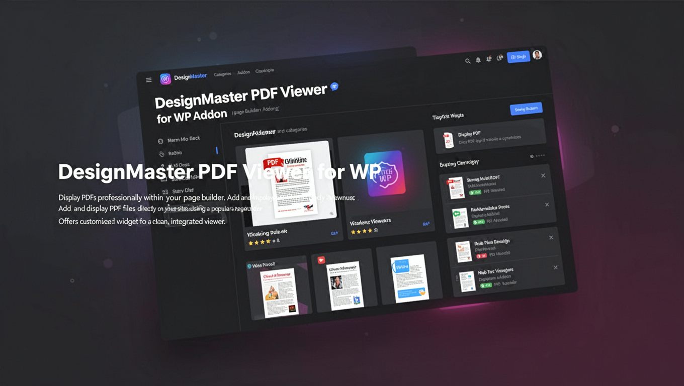 Preview of DesignMaster PDF Viewer for WP Addon