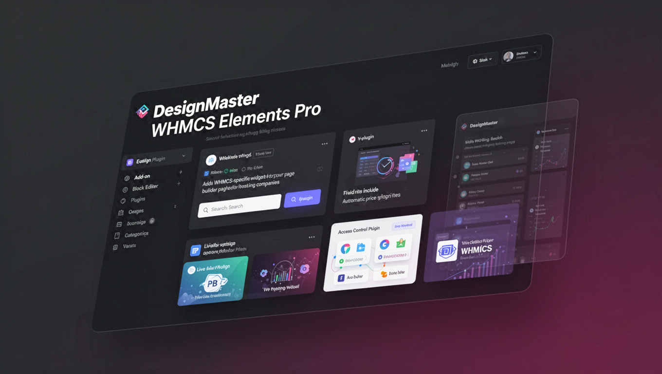 Preview of DesignMaster WHMCS Elements Pro
