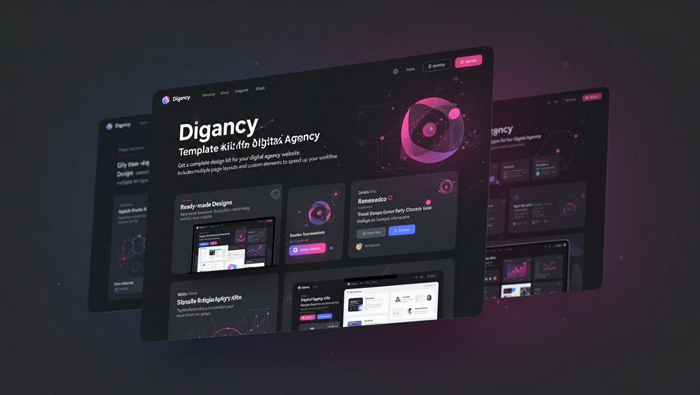 Preview of Digancy - Template kit for digital agency