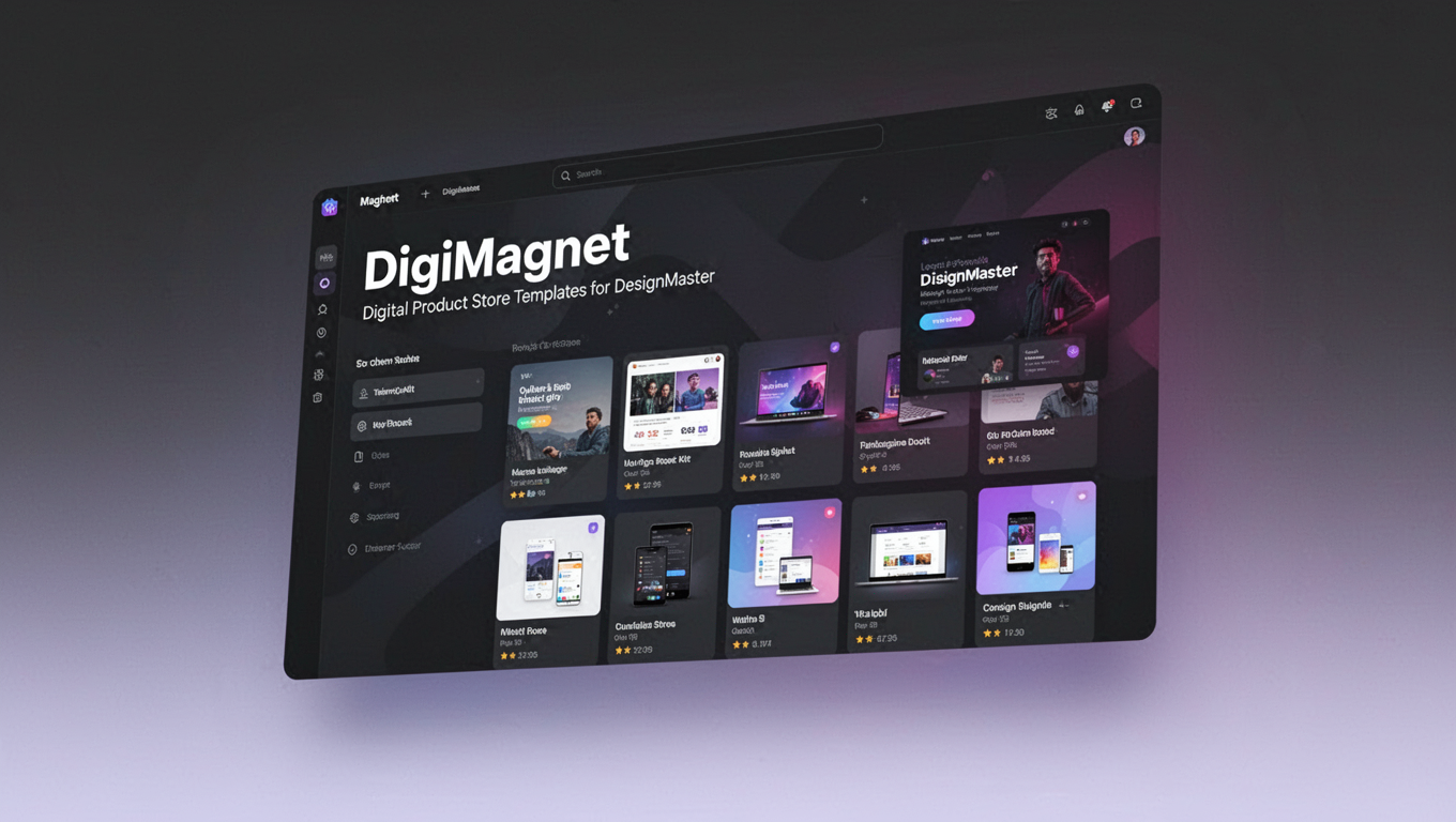 Preview of DigiMagnet - Digital Product Store Templates for DesignMaster