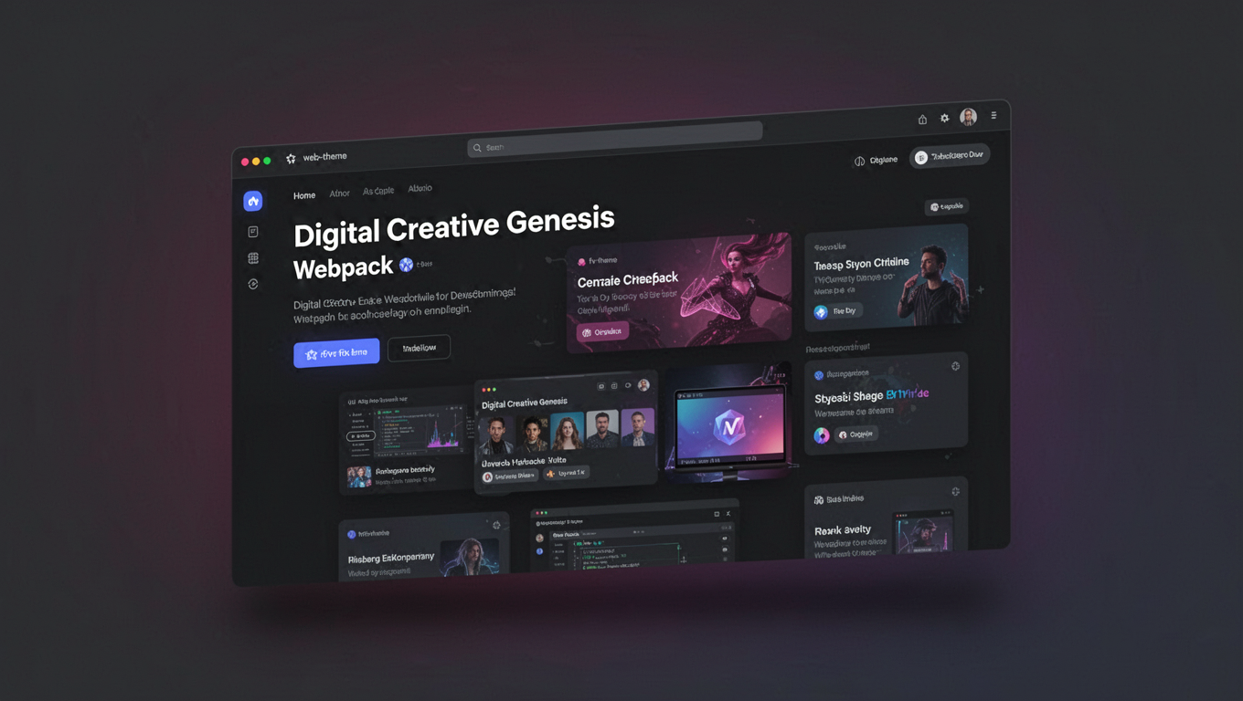 Preview of Digital Creative Genesis Webpack