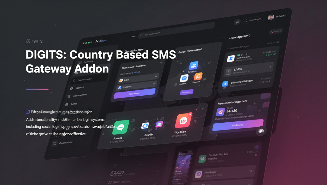 Preview of DIGITS: Country Based SMS Gateway Addon