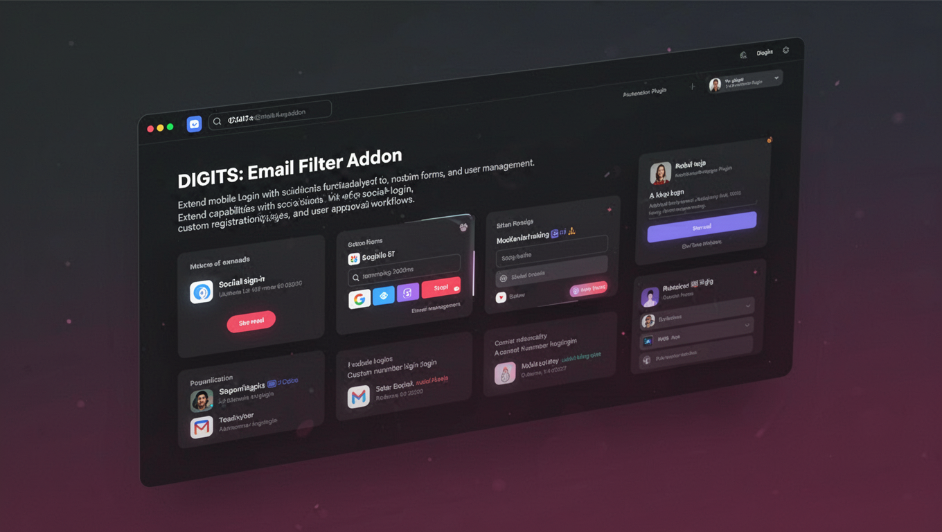 Preview of DIGITS: Email Filter Addon