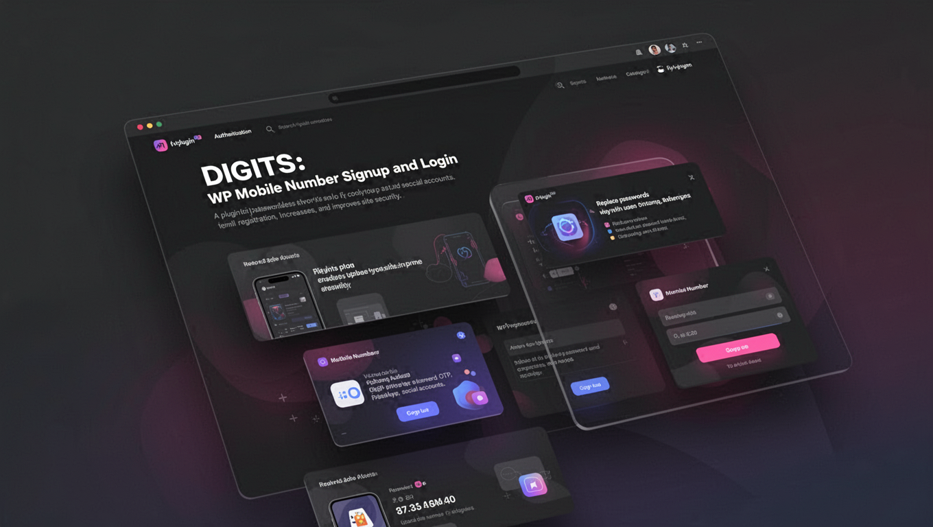 Preview of DIGITS: WP Mobile Number Signup and Login