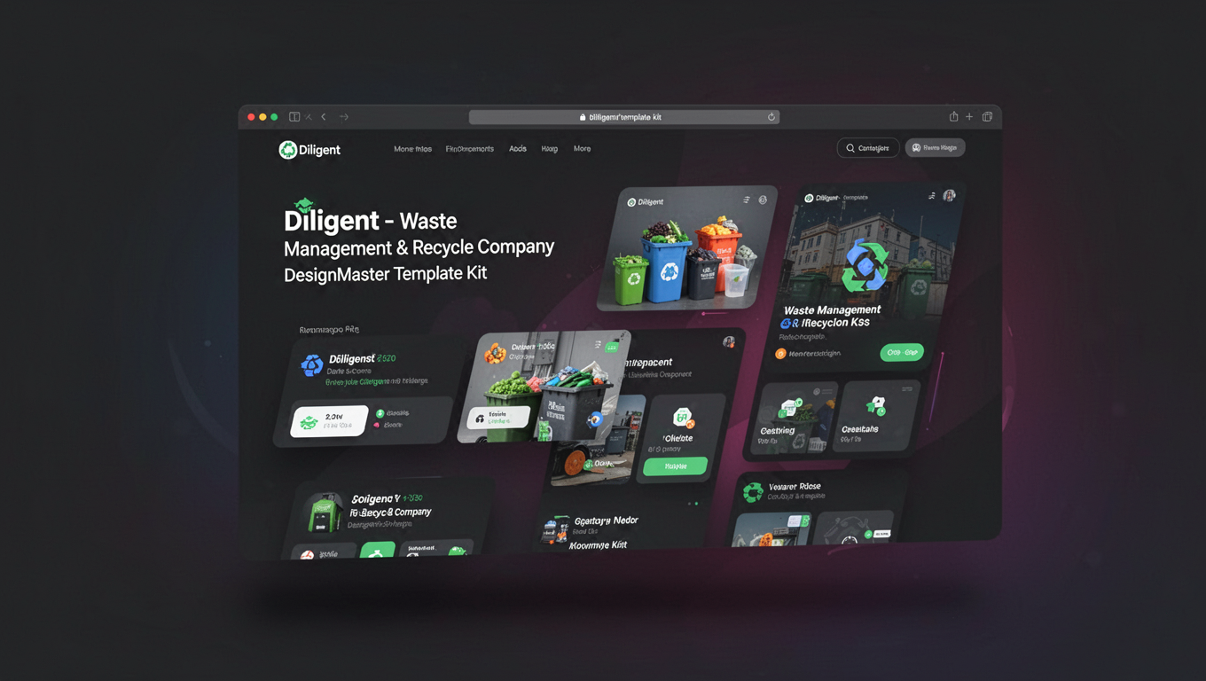Preview of Diligent - Waste Management & Recycle Company DesignMaster Template Kit